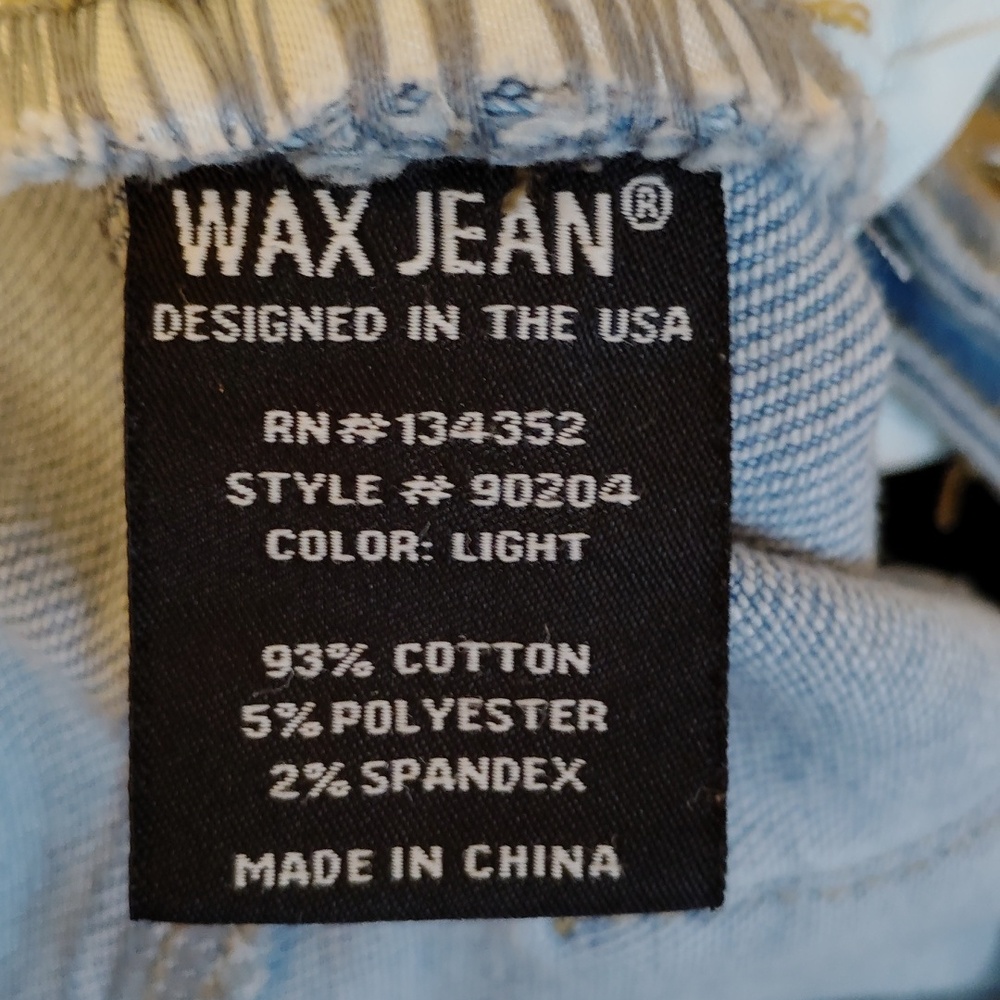 Wax Jean High Rise Light Blue Distressed Jeans - Picture 4 of 4